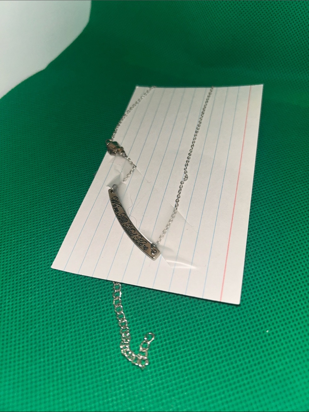 “We’re All Mad Here “ necklace